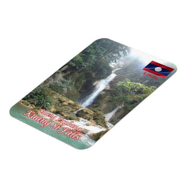 Luang Prabang - Kuang Si Falls - Laos - Magnet (Vänstra Sidan)