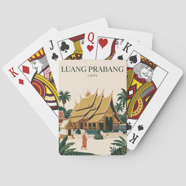 Luang Prabang Laos Casinokort (Baksidan)