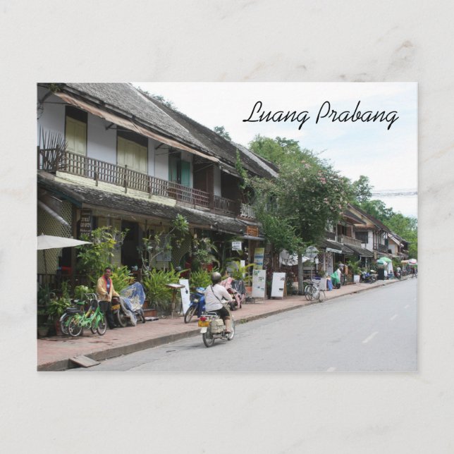 luang street vykort (Framsida)