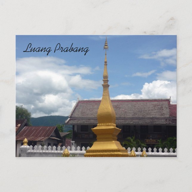 luang stupa vykort (Framsida)