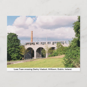 Luas Tram, Dartry Viaduct, Milltown Dublin Vykort
