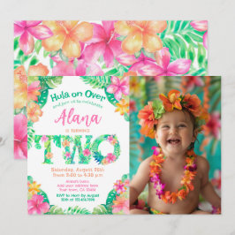 Luau 2:a födelsedagen inbjudningar