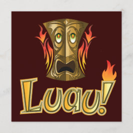 Luau 3-partsinbjudningar inbjudningar