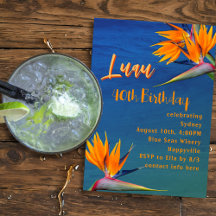 Luau Adult Birthday Party Hawaiian Flowers