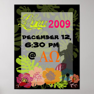 Luau-affischer Dekoration eller fest Poster