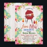 Luau Aloha BBQ Tropisk Sjungbrud Inbjudan<br><div class="desc">BBQ Luau Aloha Tropisk Tiki Blommig Vår Sommar Sjungbrud Inbjudan</div>