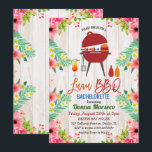 Luau Aloha BBQ Tropisk Sjungbrud Inbjudan<br><div class="desc">BBQ Luau Aloha Tropisk Tiki Blommig Vår Sommar Sjungbrud Inbjudan</div>