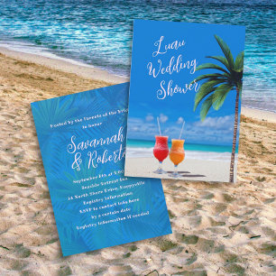 Luau Beach Cocktails Möhippa Möhippa Inbjudningar
