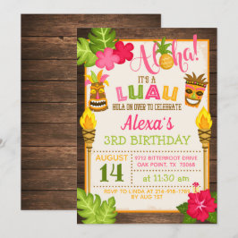 Luau Birthday-inbjudan Inbjudningar