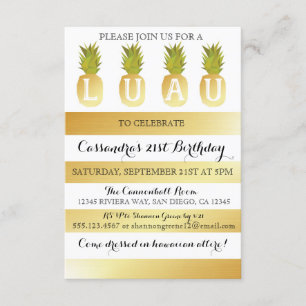 Luau-fest Invitation för Födelsedag, Bröllop etc Inbjudningar