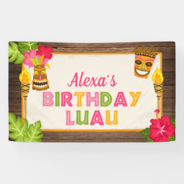 Luau födelsedagbaner - flicka
