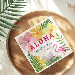 Luau-förlovningsfest Tropisk Pappersservett