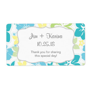 Luau Hawaiian Vattenflaska är för - anpassa den! Fraktsedel