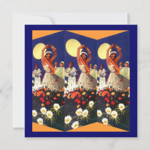LUAU HULA DANCE PARTY INVITATION ~EZ TILL CUSTOMIZ INBJUDNINGAR