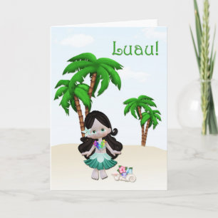 Luau inbjudan