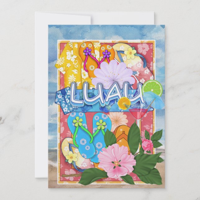 Luau-inbjudan av SRF Inbjudningar (Framsida)