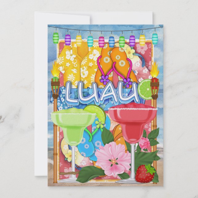 Luau-inbjudan av SRF Inbjudningar (Framsida)