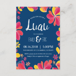 Luau-inbjudan - Hawaiianskt Tropiskt Festinbjudand Inbjudningar