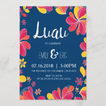 Luau Inbjudan - inbjudan till hawaiiska Tropiska p