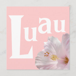 Luau-inbjudan Inbjudningar