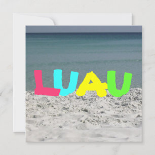 Luau-inbjudan Inbjudningar