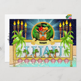 Luau-inbjudan - Se baksidan Inbjudningar