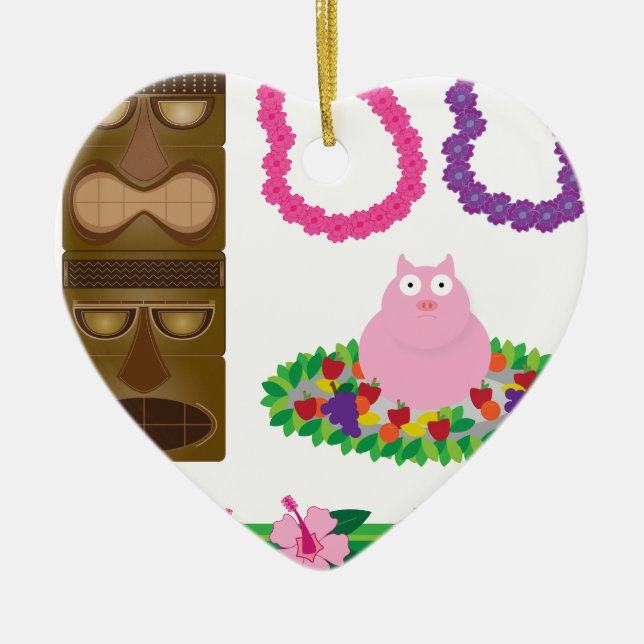 luau julgransprydnad keramik (Framsidan)