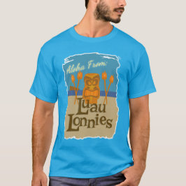 Luau Lonnies Roligt Fictional Tiki Pub Tecknad T Shirt