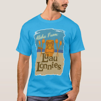 Luau Lonnies Roligt Fictional Tiki Pub Tecknad T Shirt
