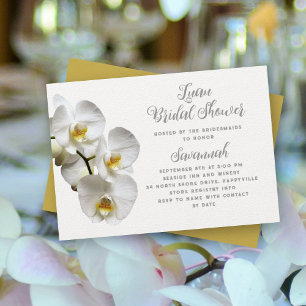 Luau Orchids Anpassningsbar Möhippa Inbjudningar