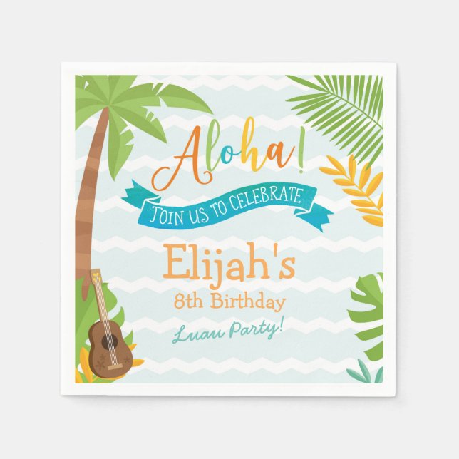 Luau Papper Napkins Pappersservett (Framsidan)