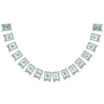 Luau Party Banner | Flamingos & Handflatan