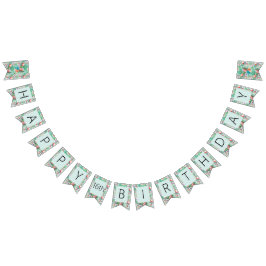 Luau Party Banner | Flamingos & Handflatan Vimplar