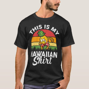 Luau Party Costume Dabbing Pineapple Det här är mi T Shirt