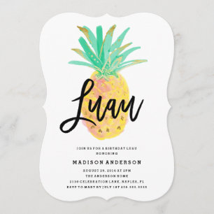 Luau Party-inbjudan Inbjudningar