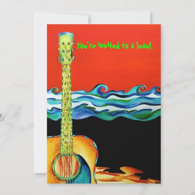 Luau Party-inbjudan Inbjudningar (Framsida)