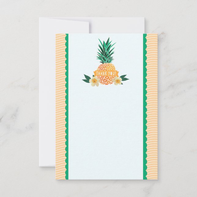 Luau Party Tackkort Card Anteckningskort (Framsida)