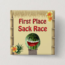 Luau Party Tiki Hut 1 Ställe Watermelon Sack Tävli