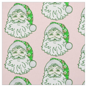 luau rosa jul hawaiiansk tomte  tyg