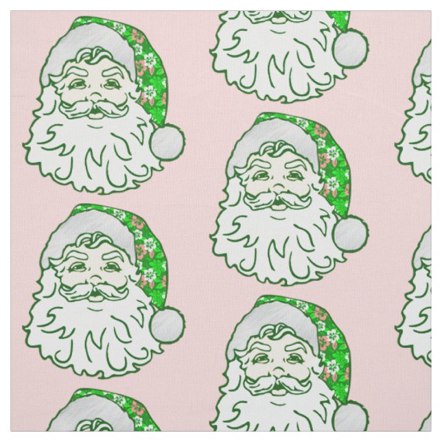  luau rosa jul hawaiiansk tomte  tyg (Provkarta)