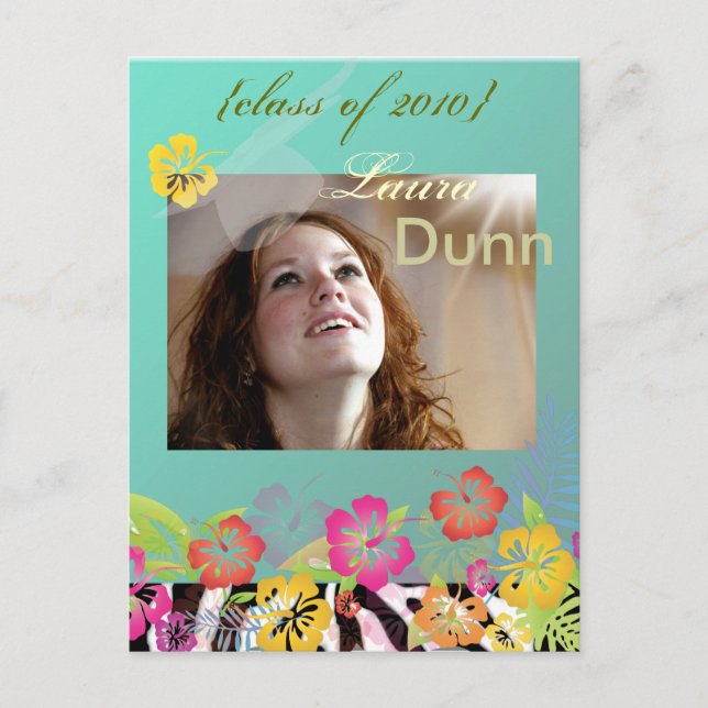 Luau Studenten, vykort för foton/dyy färg (Framsida)