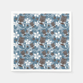 LUAU TIKI DESIGN (BLUE) PAPPERSSERVETT