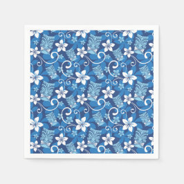 LUAU TIKI DESIGN (BRIGHT BLUE) PAPPERSSERVETT