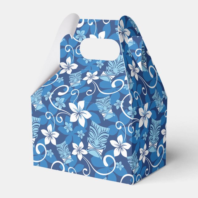 LUAU TIKI MÖNSTER (BRIGHT BLUE) PRESENTASKAR (Framsidan Sidan)