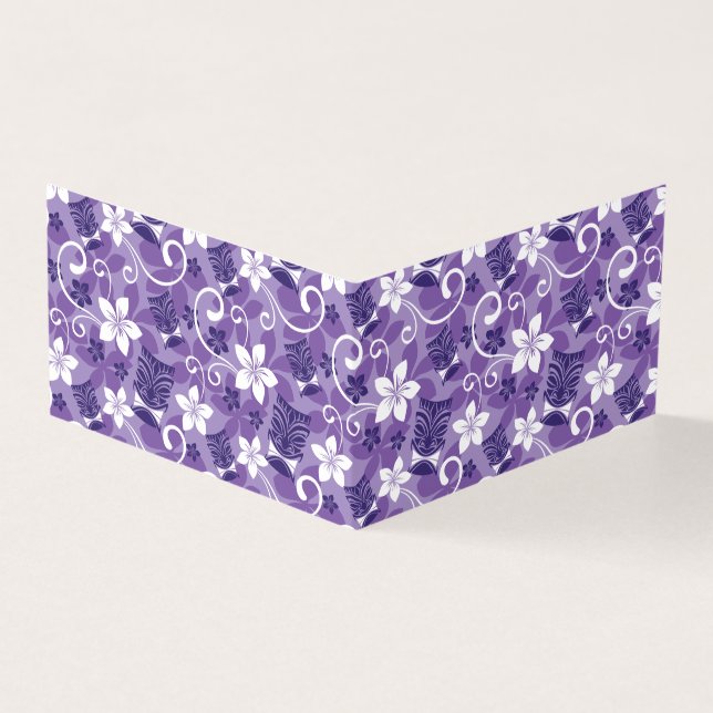 LUAU TIKI MÖNSTER (LILA) KORT (Utsida)