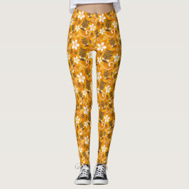 LUAU TIKI MÖNSTER (ORANGE) LEGGINGS