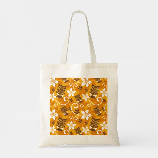 LUAU TIKI MÖNSTER (ORANGE) TYGKASSE (Baksida)