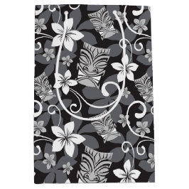 LUAU TIKI PATTERN (CHARCOAL)