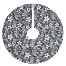 LUAU TIKI PATTERN (CHARCOAL) JULGRANSMATTA BORSTAD POLYESTER