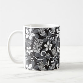 LUAU TIKI PATTERN (CHARCOAL) KAFFEMUGG